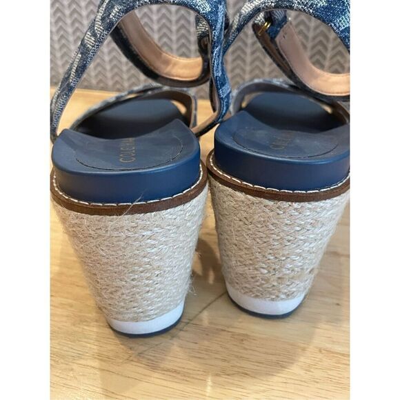 Cole Haan Women's Cloud Ankle Strap Espadrille Wedge Sandals - Picture 5 of 9